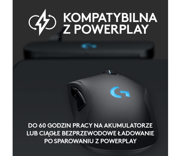 LOGITECH G703 Lightspeed czarna 910-005640 - 506258 - zdjęcie 11